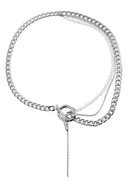 Darcosr暗捕快仿珍珠叠戴项链女