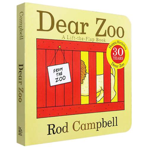 英文原版纸板翻翻书撕不烂dear zoo亲爱的动物园神奇绘本吴敏兰书单第82本启蒙童书0-3-6岁学前英语早教dearzoo