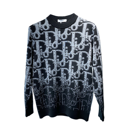 欧货时尚字母提花羊毛衫