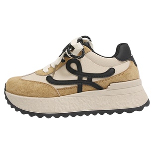 7cm内增高老爹鞋女34码2026春季新款百搭小个子显瘦阿甘运动鞋女