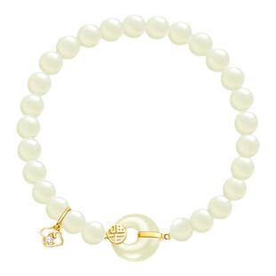 Fanci范琦×宫主 福气平安扣和田玉手串国风礼物