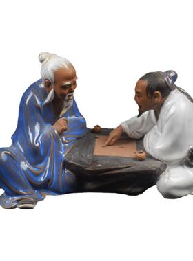 石湾公仔创意摆件陶瓷装饰复古