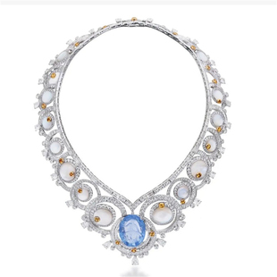 天然巴西海蓝宝石裸石戒面镶嵌纯银定制戒指吊坠锁骨链生辰石05