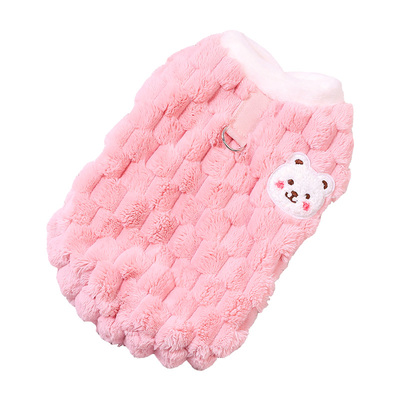 秋冬保暖可牵引狗狗猫咪衣服