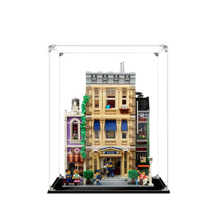 亚克力乐高展示盒适用10278警察局甜甜圈商店报刊透明模型收纳盒