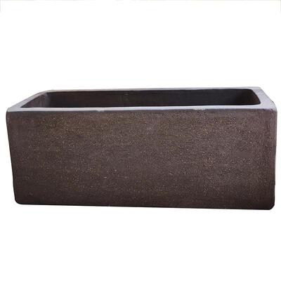 紫砂粗陶花盆长方形鱼缸中式复古