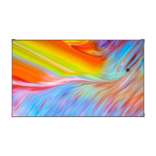 迅鑫投影幕布家用一体式画框幕布84寸100寸120寸4K超高清抗光卧室客厅适用极米投影仪幕布家庭影院灰黑晶硬屏