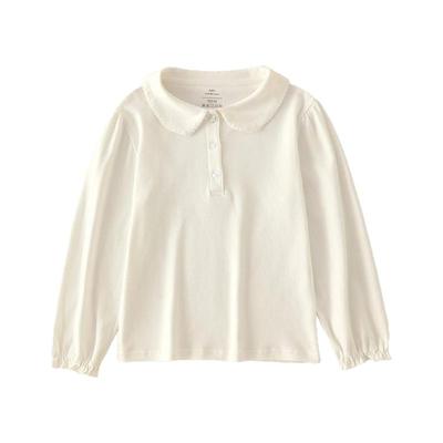 2025新款儿童polo衫白色翻领T恤