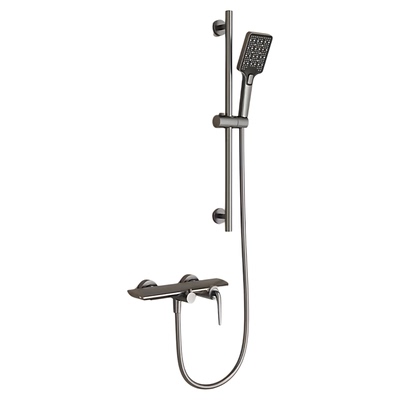 卡煦全铜简易淋浴花洒套装无顶喷