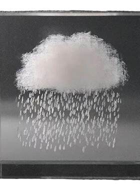 无聊了看看下雨的云朵桌面小摆件