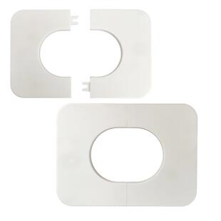 卫生间50下水管墙排装饰盖遮挡倾斜管道墙面缝隙神器封口盖