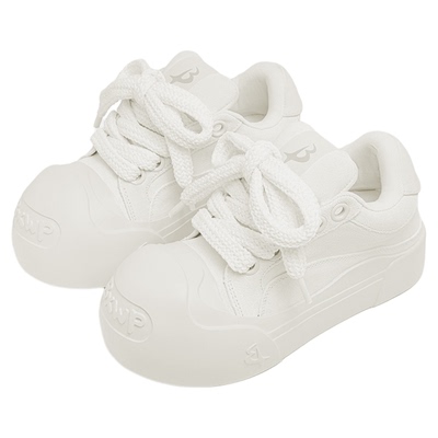 BXWP不喜勿喷小泡芙小白鞋面包鞋