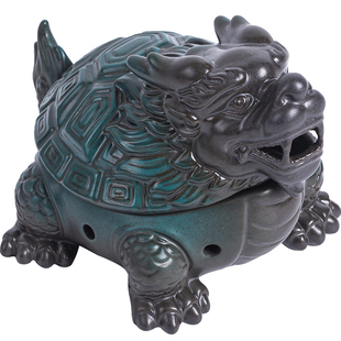 龙龟陶瓷盘香炉家用室内檀香沉香香薰炉中式禅意茶桌装饰熏香摆件
