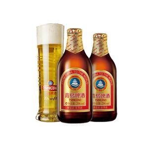 【青岛产】青岛啤酒小棕金296ml*6瓶/12瓶/24瓶玻璃瓶金质小瓶