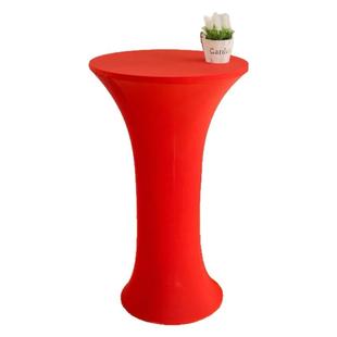 弹力鸡尾酒桌套酒店宴会酒吧活动高脚圆形桌布升降桌罩防尘吧台套