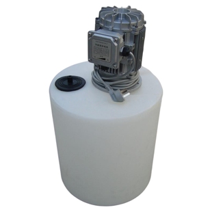 实验室一体化溶药加药搅拌装置 立式加药液水桶 减速机叶轮搅拌桶