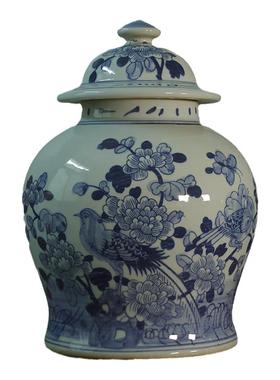 陶瓷喜字将军罐隔断茶室高端摆件