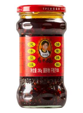 风味豆豉老干妈瓶装辣椒酱贵州