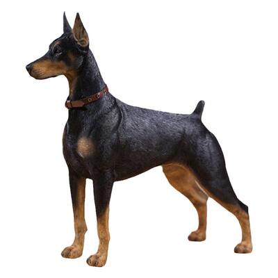 JXKMrz杜宾犬模型手办摆件