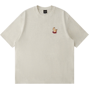 【CLOTTEE by CLOT】中华田园猫刺绣短袖T恤 瑞系列
