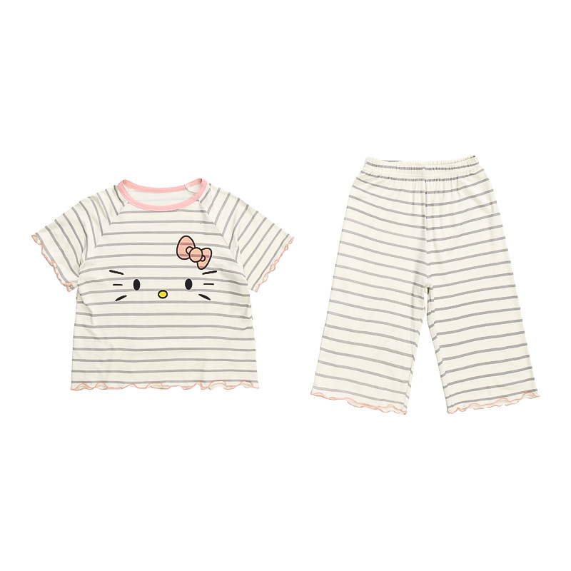 中小童夏季莫代尔家居服套装