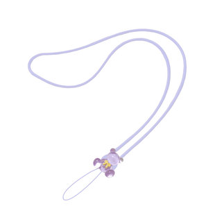 挂脖长挂绳手机ccd相机挂件硅胶u盘耳机钥匙校卡工牌水晶小熊链饰