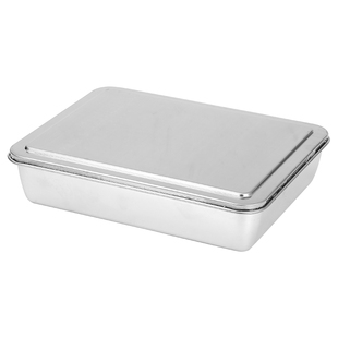 不锈钢平底盘子长方形盒子蒸糕盘阿胶盘快餐菜盆熟肉盘烘烤盘托盘