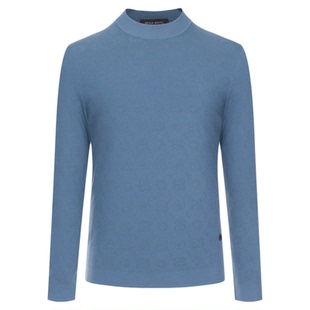 BRAUN BUFFEL/布兰施秋冬男士羊毛衫针织衫毛衣套头修身圆领打底