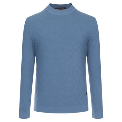 布兰施羊毛混纺圆领羊毛衫