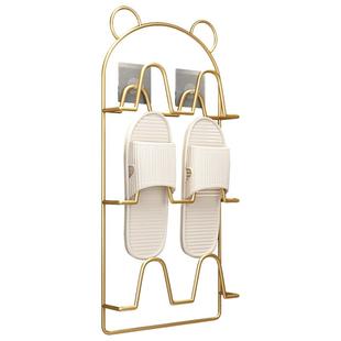 鞋架子浴室拖鞋架简易家用墙壁挂式免打孔宿舍室内收纳神器卫生间