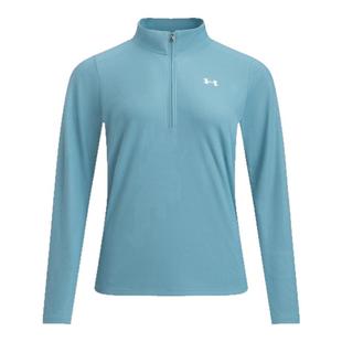 安德玛官方UA秋冬Tech™女子罗纹训练运动长袖T恤1389857