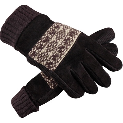 加厚男士真皮骑车秋冬防风棉手套