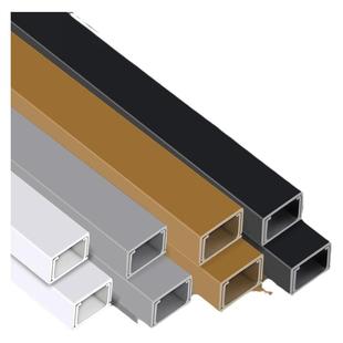 pvc白色卡线槽明装塑料墙面走线布线明线自粘遮挡条固定器压线槽