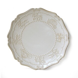 泽滕家平盘子西餐牛排高级感浮雕欧式轻奢点心意面冷餐凉菜摆盘碟