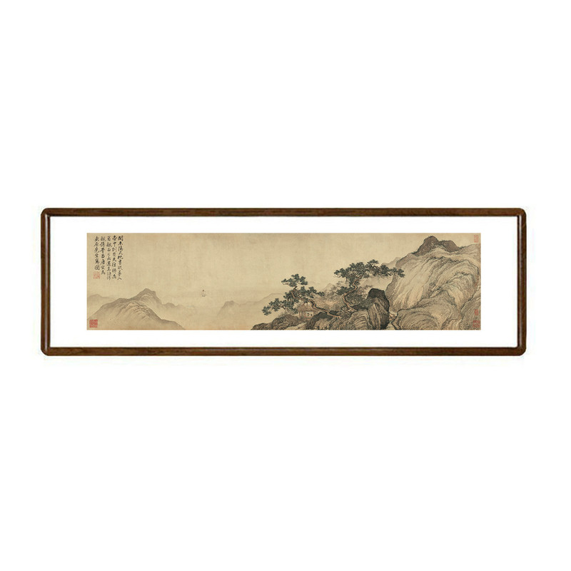 唐寅梦仙草堂图山水挂画客厅