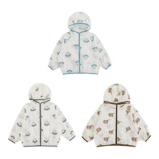 幼悠男童2026夏季新款卡通连帽防晒衣遮阳儿童户外百搭休闲上衣潮