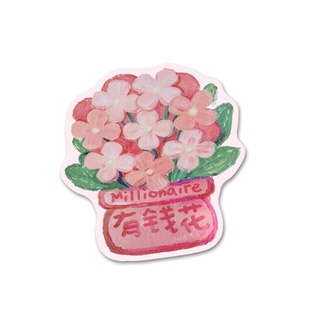 有钱花异形鼠标垫创意油画护腕垫办公键盘垫子女生可爱卡通不焦绿