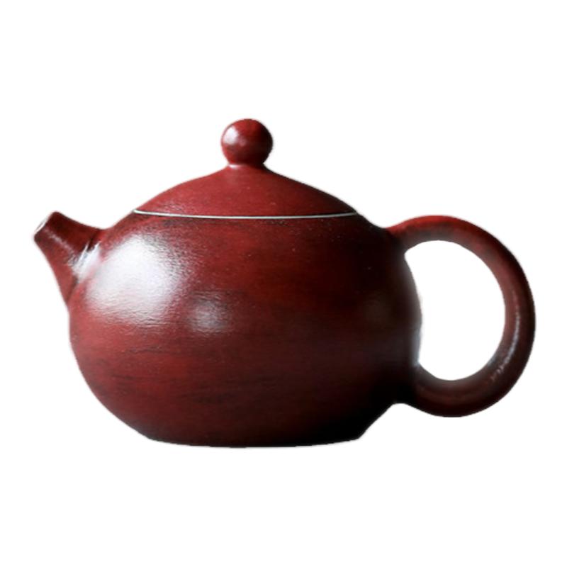 景德镇陶艺家谌峰作品手作粗陶茶壶故宫红泡茶单壶西施壶功夫茶具