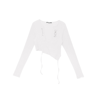 长袖解构罗纹设计师品牌