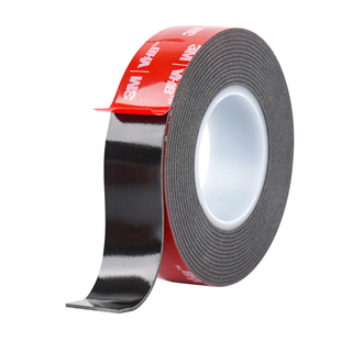 3m黑色双面胶超强力高粘度加厚粘胶汽车耐高温免钉车标无痕固定ETC胶贴雨眉尾翼车身窗饰条支架专用胶带