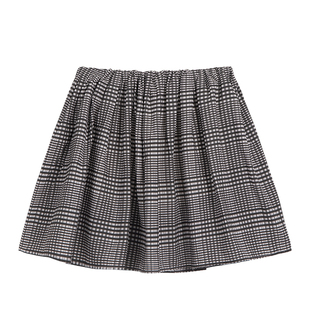 OTHERSTORE 怦然心动 松紧蓬蓬半身裙女低腰百褶短裙显瘦条纹裙裤