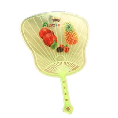 手摇透明心形儿童驱蚊纳凉扇子