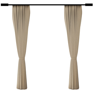 棉麻全遮光窗帘加厚卧室高级感客厅2025新款奶油风布法式现代简约