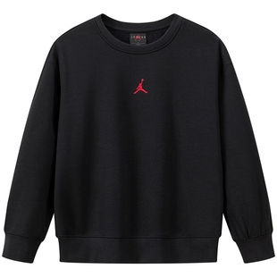 Jordan儿童装男童卫衣加绒2025冬季新款长袖运动上衣潮JD2442329