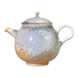 三色松针结晶小梨壶景德镇高颜值茶壶窑变釉纯手工精致泡茶壶茶杯