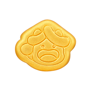 明牌珠宝t福宝马大哈硬金串珠黄金马年生肖转运珠足金手串AFP1363