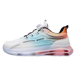 回力免系带男鞋夏季透气网面潮流百搭休闲运动跑步增高旋钮老爹鞋