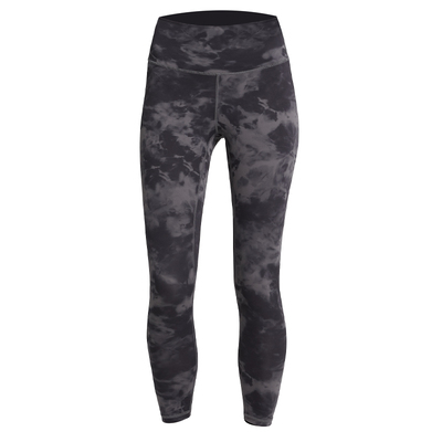 裸感软糯扎染印花瑜伽裤健身裤女