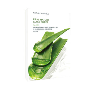 韩国品牌NATURE REPUBLIC自然乐园芦荟精萃舒缓保湿面膜20片装