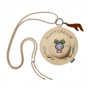 POPMART泡泡玛特 LABUBU拉布布春天野在家系列盲盒渔夫帽小包挎包